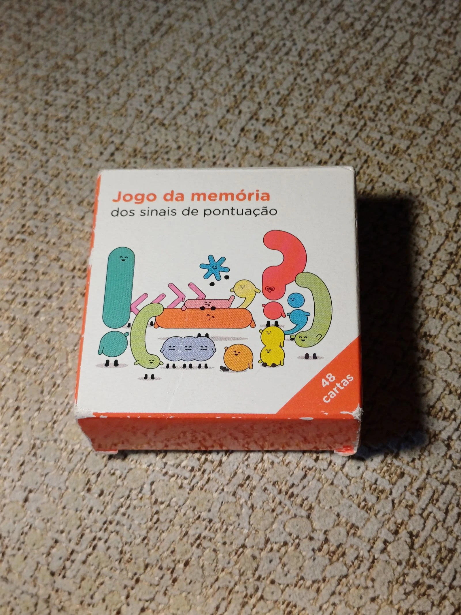 Jogo da memória dos sinais de pontuação 